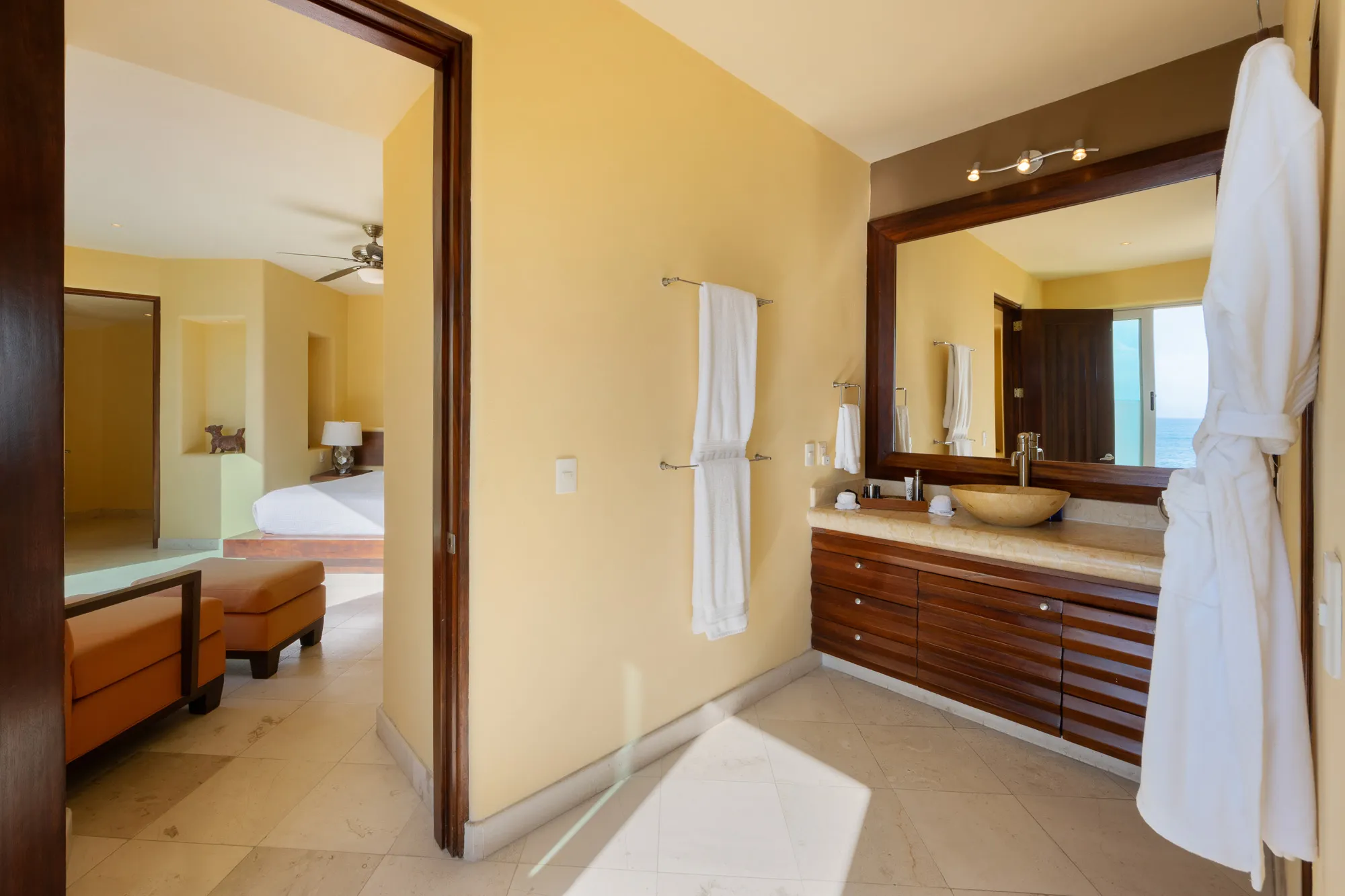 Villa Montecito suite and bath near pool area