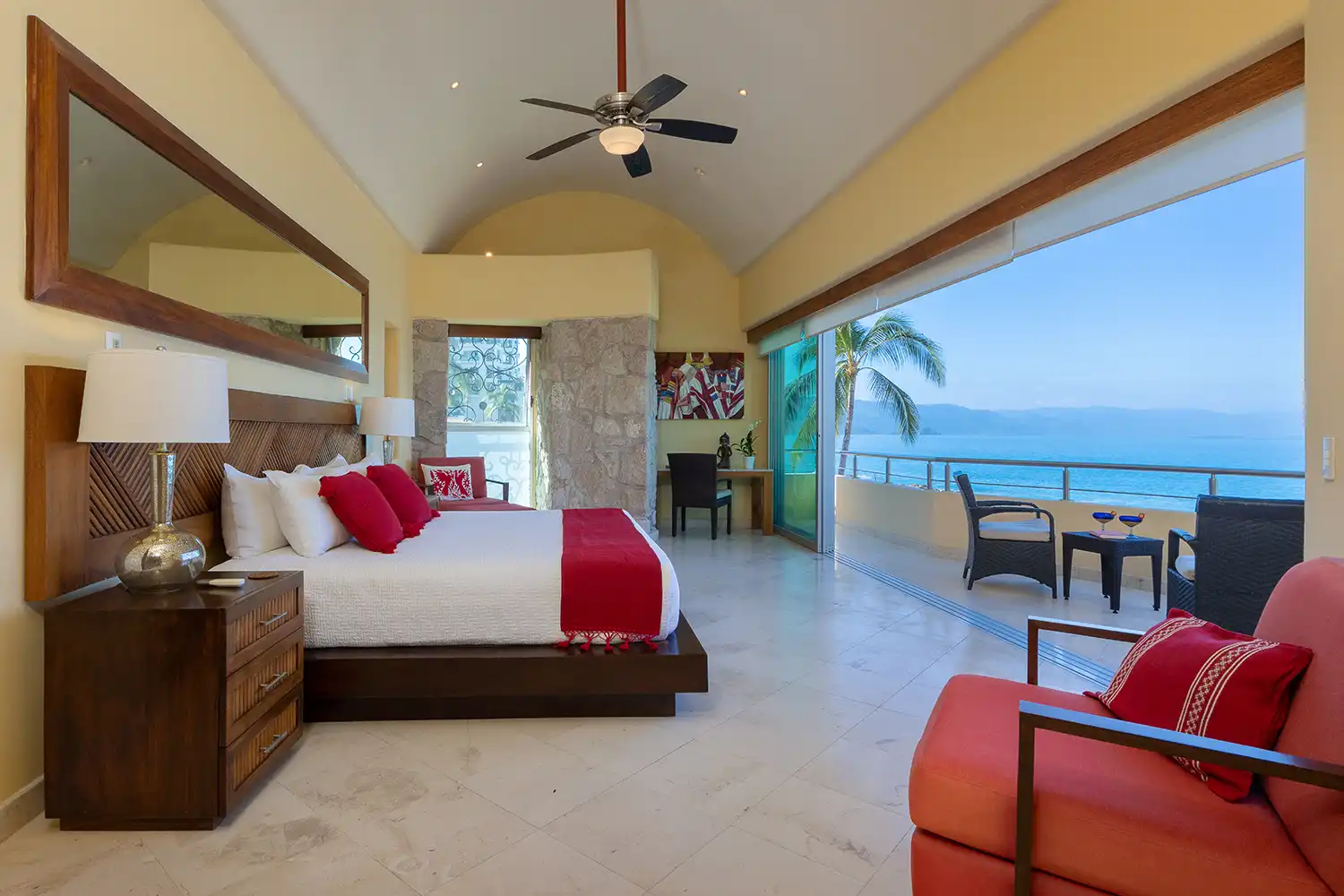 Rooms in Puerto Vallarta overlooking ocean